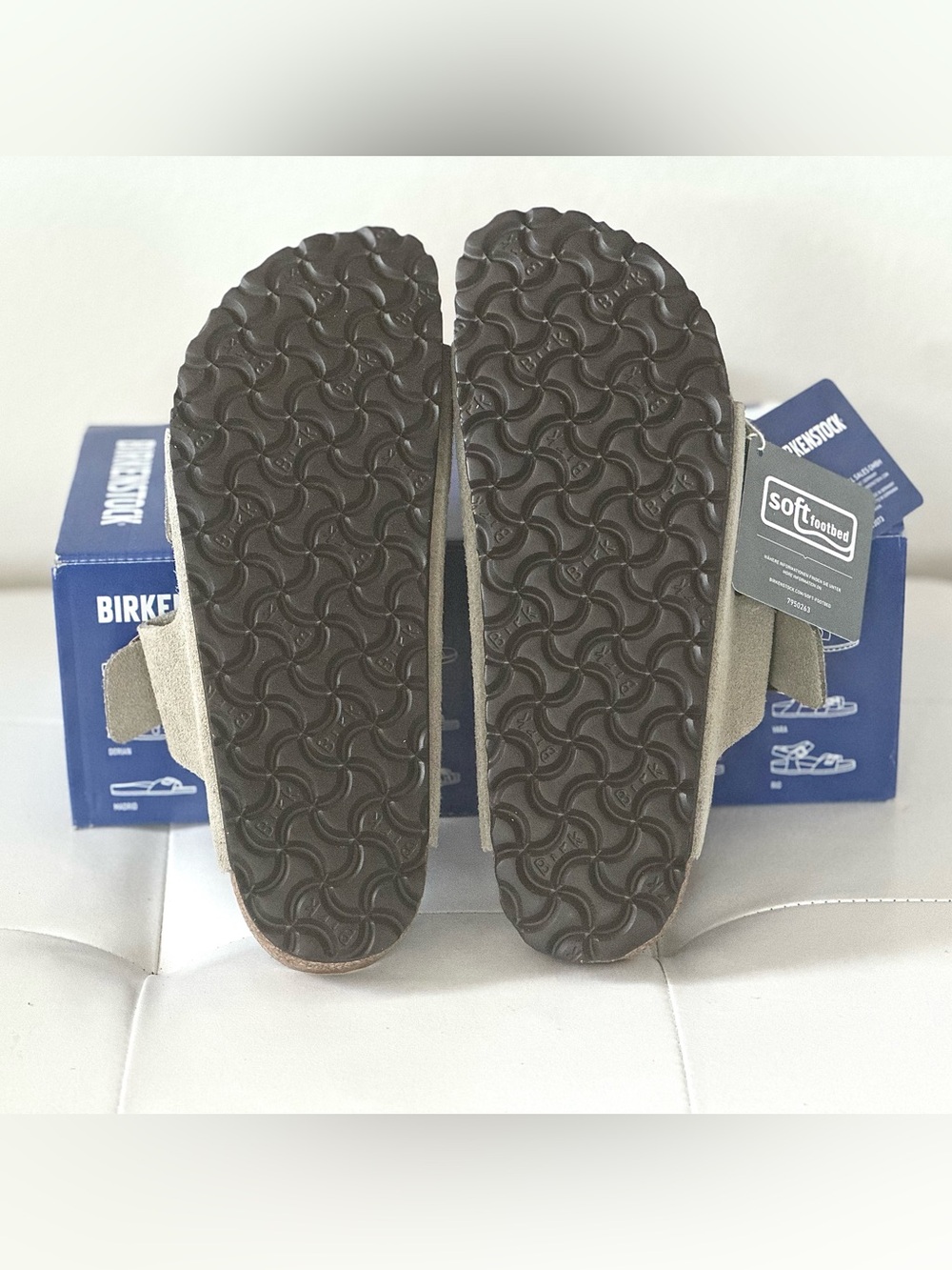 Birkenstock Arizona Soft Footbed Sandals Taupe NWT-Size 40 US Size W9-9.5/M7-7.5 - Picture 4 of 6